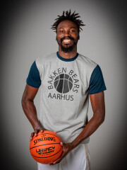T-shirt med basketball navy/grå